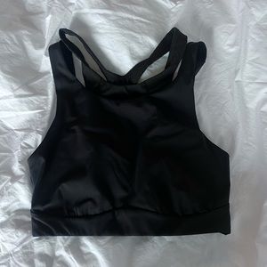 6 lululemon black strappy workout tank